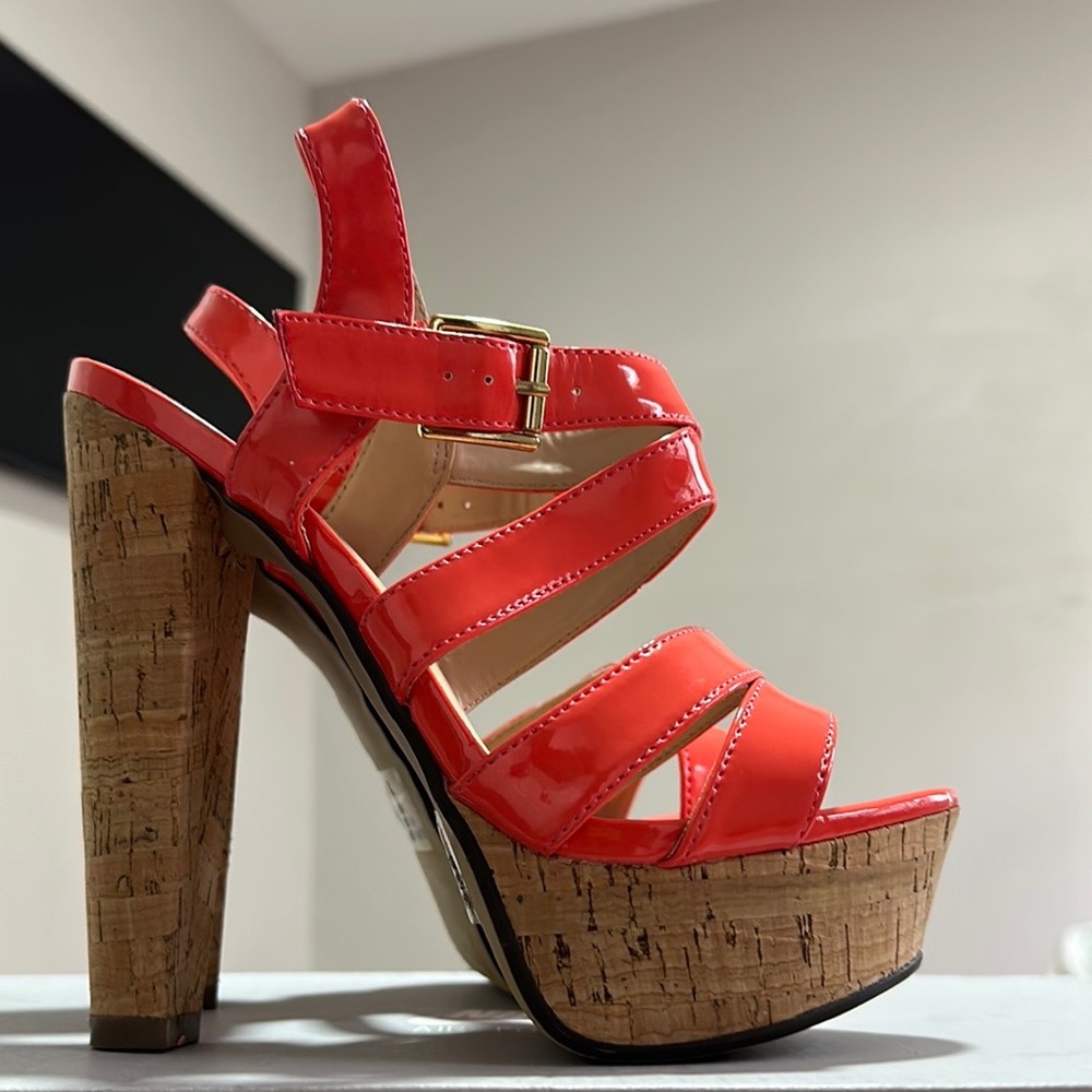 Shi, by journeys platform cork heels
